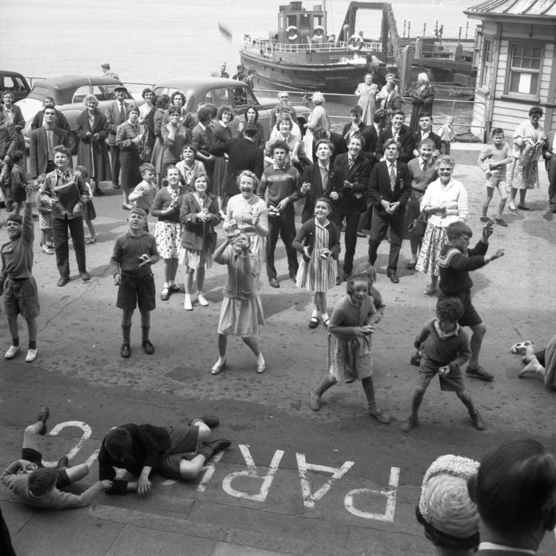 Waiting for Kitchels, Harwich 1960