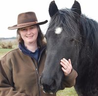 Heidi M Sands and her homebred mare Hunthill Rainbows End30001