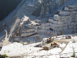 Carrara marble quarry