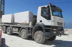 Iveco Trakker 440 loaded with marble
