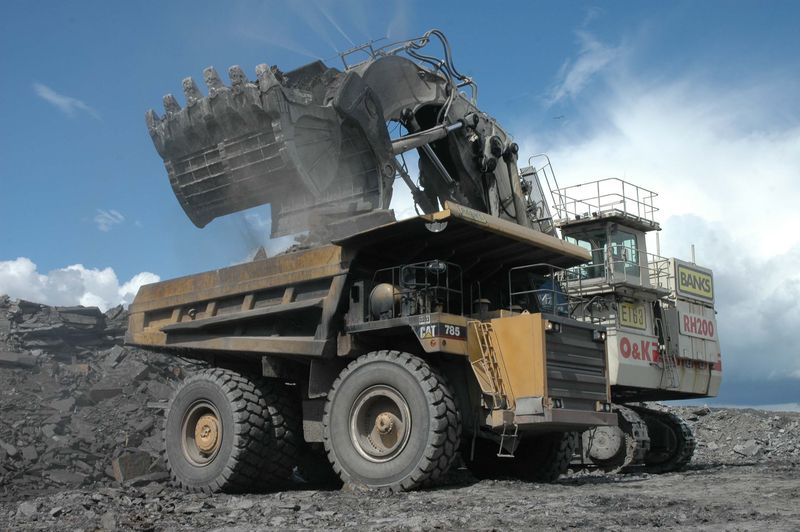 Terex O&K RH200 at Shotton