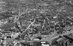 Ipswich from the air 1965