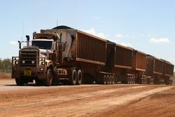 Five-trailer road train, Queensland